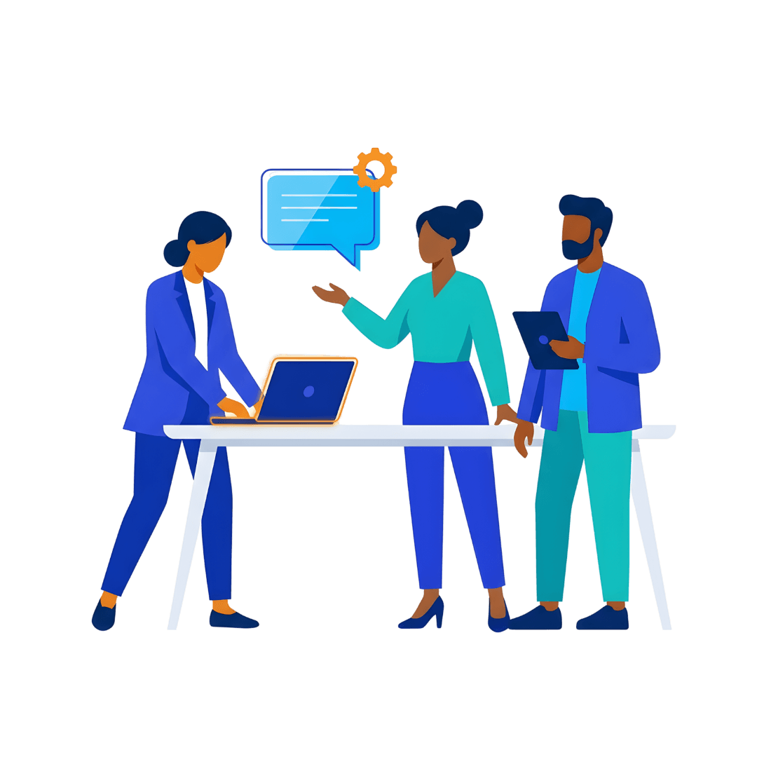 AI Chatbot for SaaS Illustration